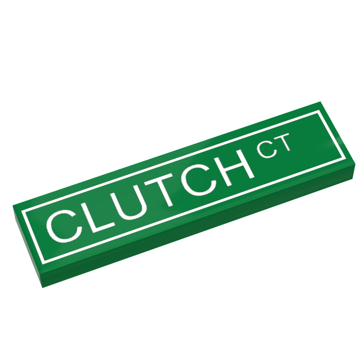 Panneau de signalisation Clutch Court Street fabriqué avec une pièce LEGO (Carrelage 1x4) - B3 Customsk