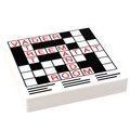 Crossword Puzzle (2x2 Tile) for minifigs