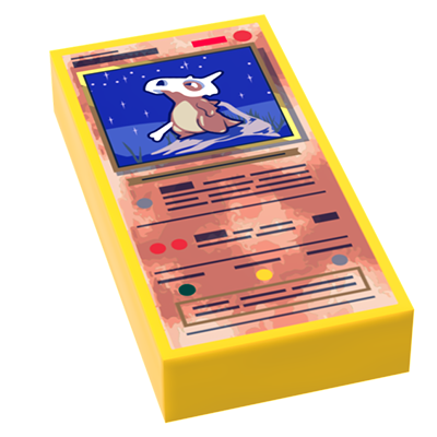 ボーンヘルメット - ポケットボールカード（1x2タイル）ミニフィグ用