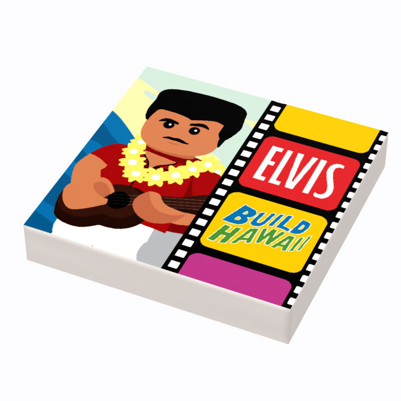 Elvis Blue Hawaii Pochette d'Album (Carreau 2x2) - B3 Customs