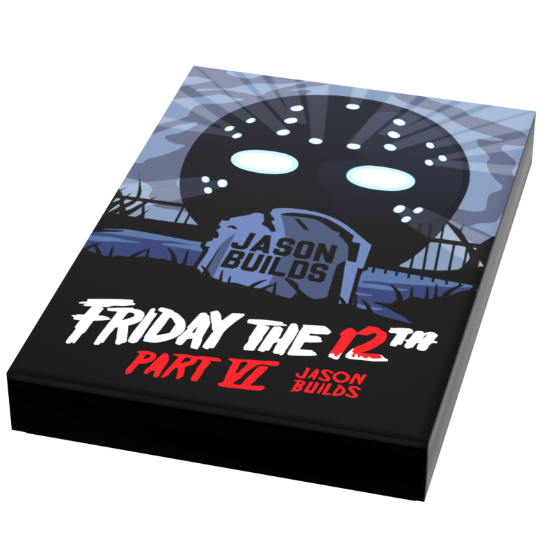 13日の金曜日 パート6：ジェイソン ビルドムービータイルカバー（2x3タイル）