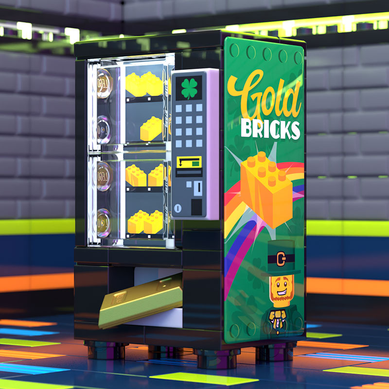 Gold Bars for Leprechauns St. Patrick's Day Vending Machine
