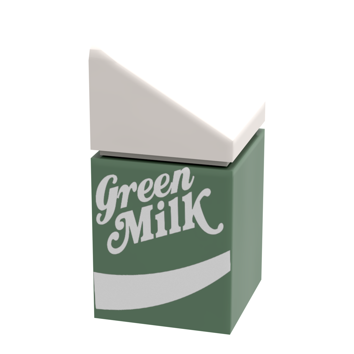 Carton de lait vert en LEGO - B3 Customs