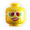 Heart Sunglasses Minifig Head