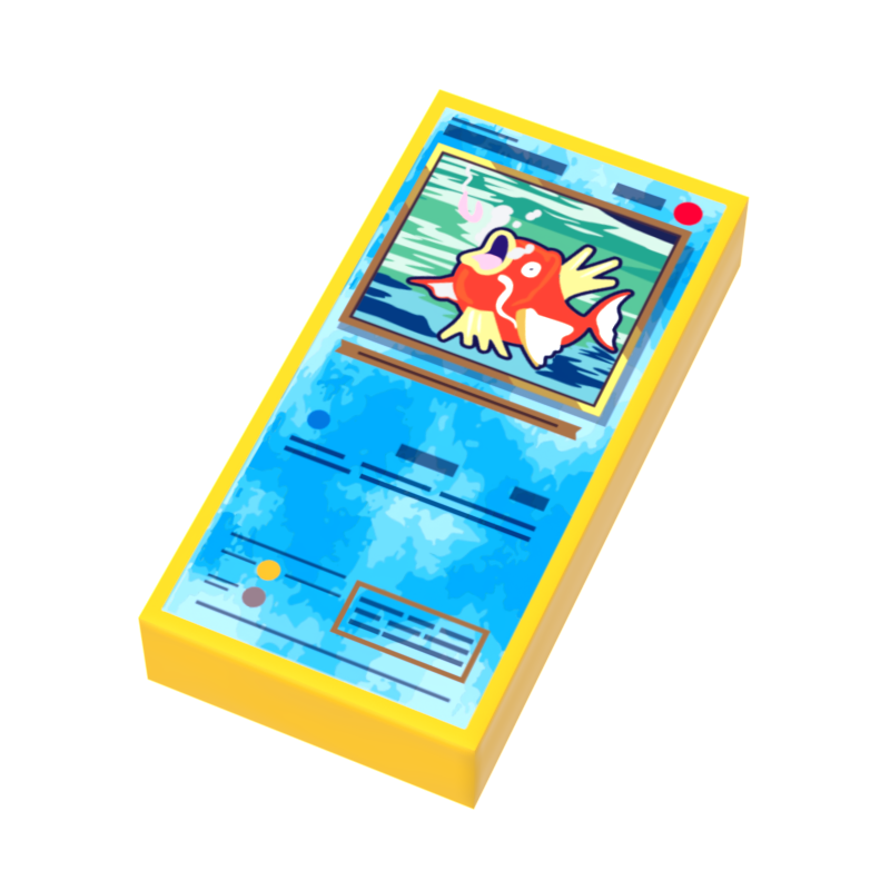 Splash King - Pocketball Card (1x2 Tile) for Minifigs