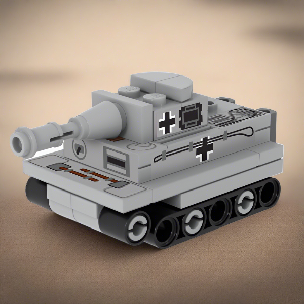 Char d'assaut miniature Panzer personnalisé en LEGO - B3 Customs