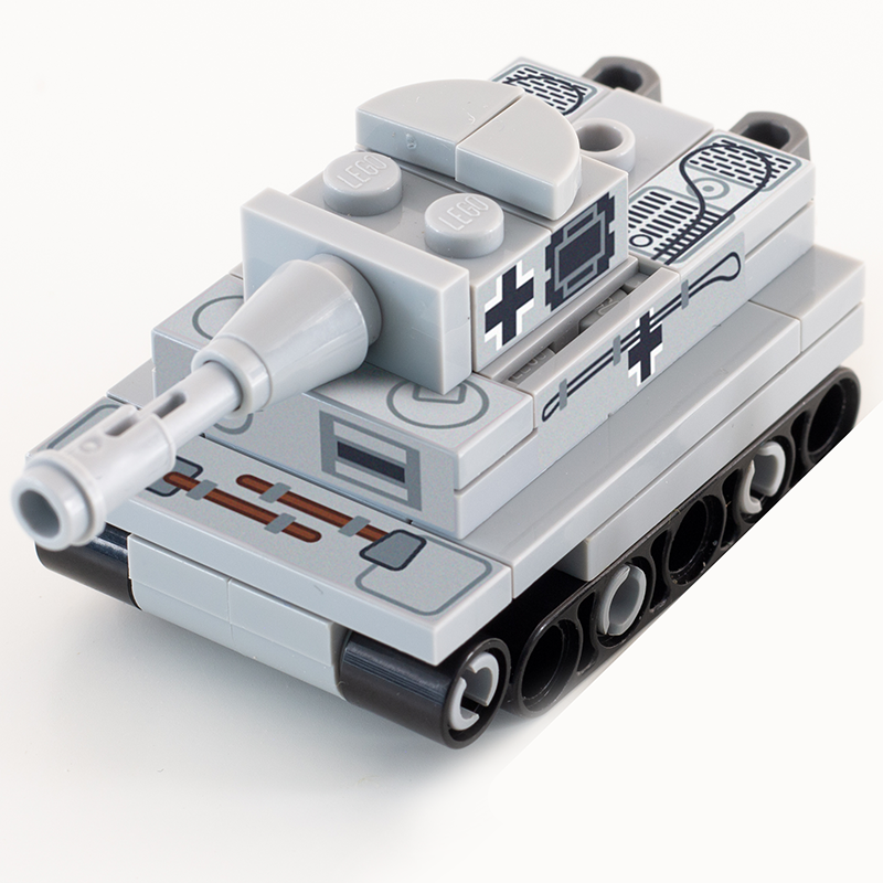 Char d'assaut miniature Panzer personnalisé en LEGO - B3 Customs