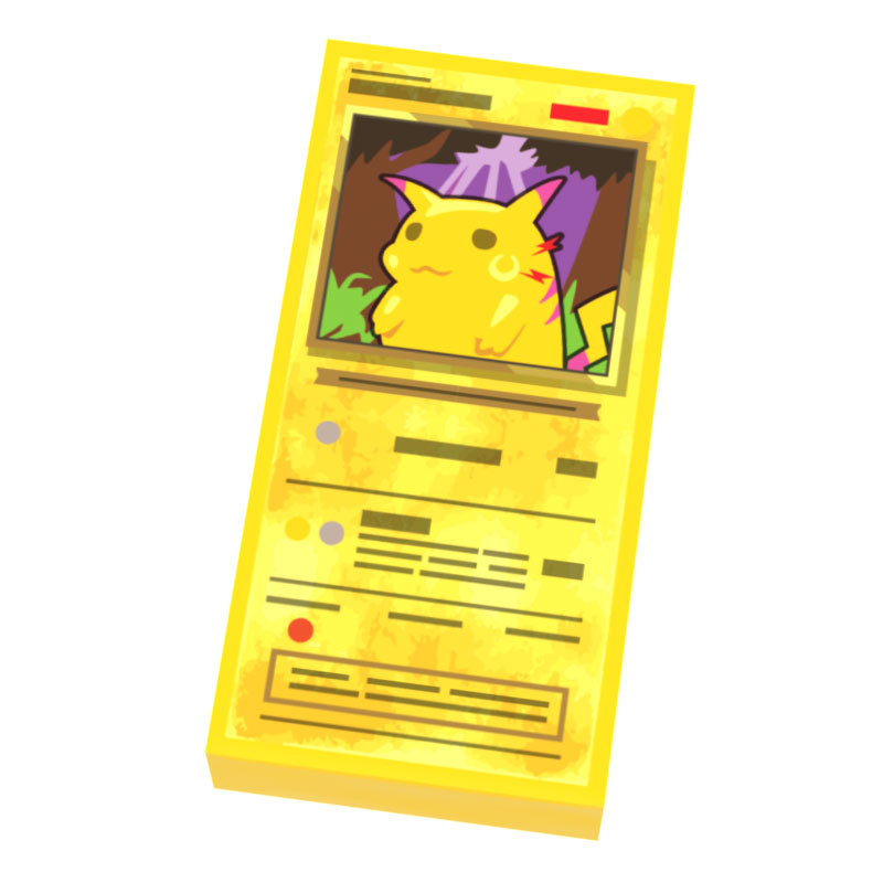 Bolt Buddy - Carte Pokeball (Tuile 1x2) pour Figurines