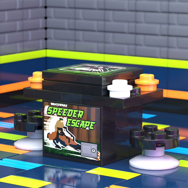 Speeder Escape Arcade classique à 2 joueurs fabriqué à partir de pièces LEGO - B3 Customs