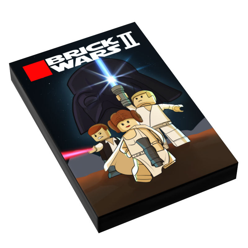 カスタムLEGO SW II：トリロジービデオゲームカバー（2x3タイル）LEGOパーツ使用 - B3カスタムズ