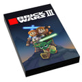 LEGO SW III: Clone Wars Video Game Cover (2x3 Tile) made using LEGO part - B3 Customs