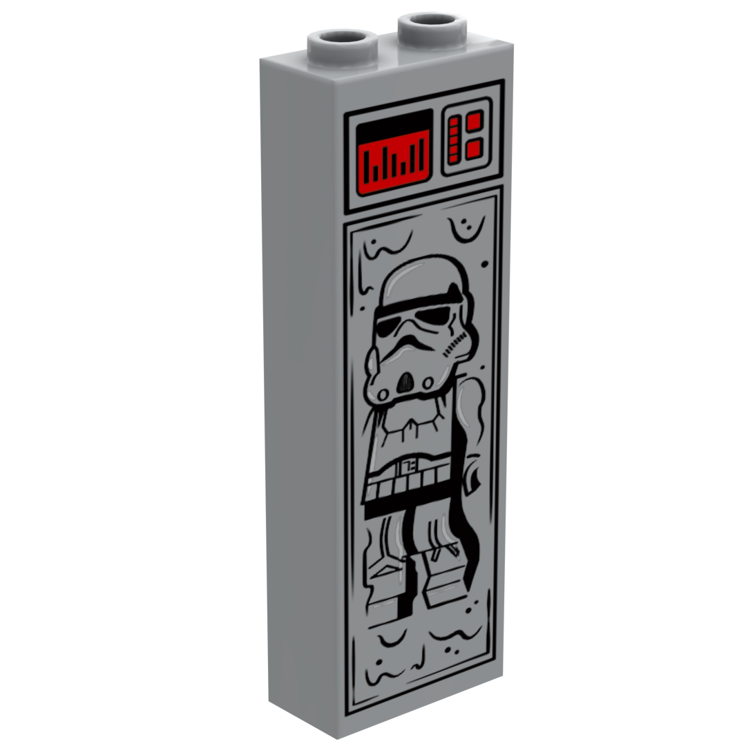 Stormtrooper in Carbonite (1x2x5 Brick)