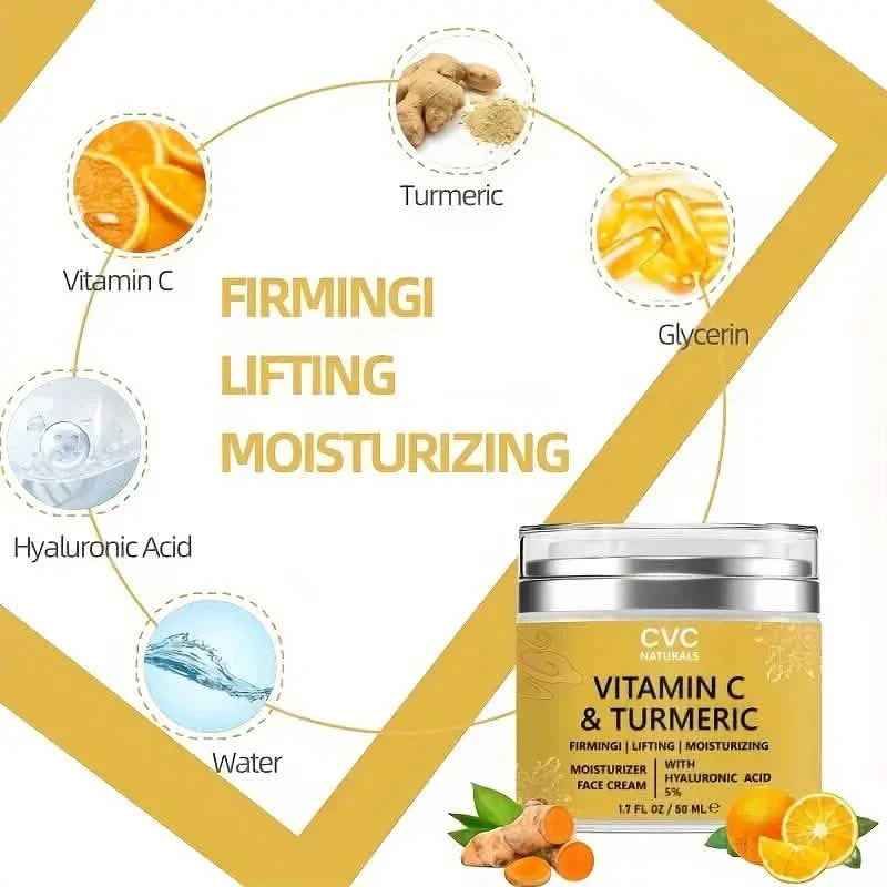 Crème CVC Naturals Curcuma-Collagène - Hydratation et Nutrition Intenses