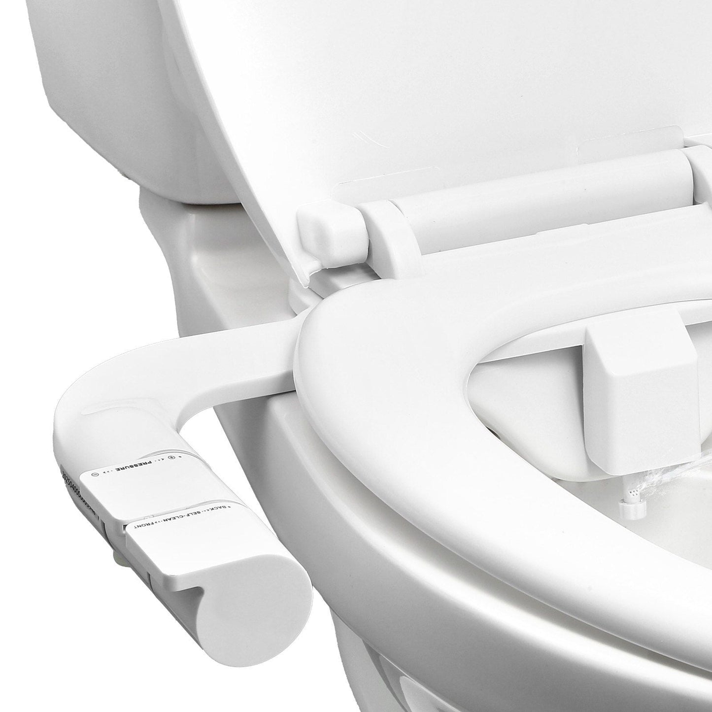 Bidet Attachment for Toilet Self-Cleaning Dual Nozzles Adjustable Pressure