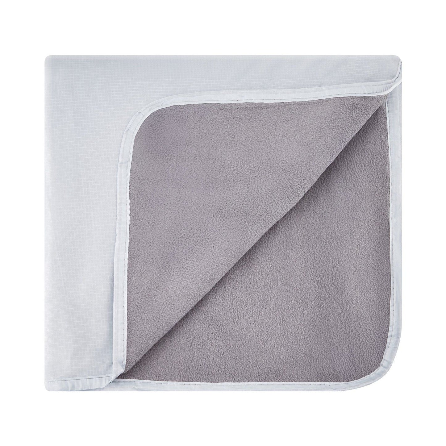 Camping Blanket 79" x 59" Wearable Warm Stadium Blanket Outdoor Light Grey