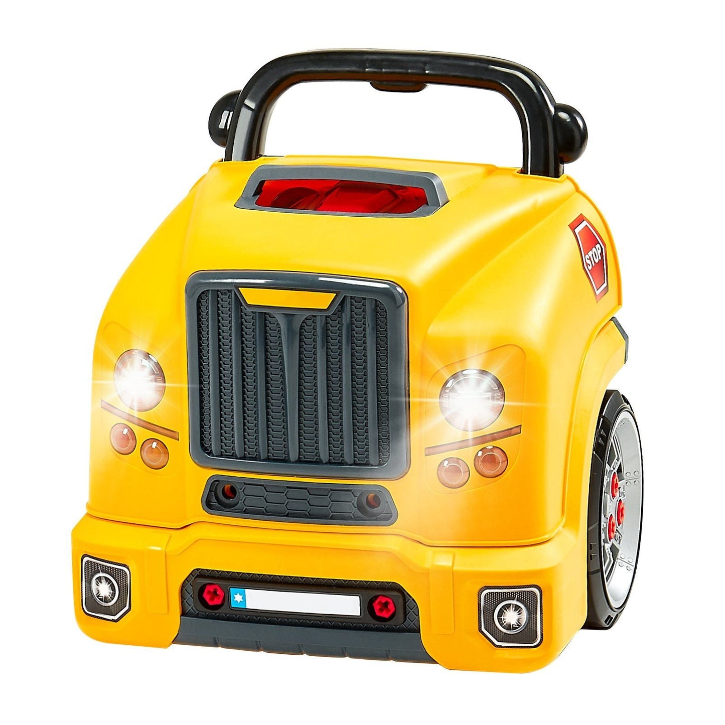 Engine Toy Kids Mechanic Car Repair Set with Removable Parts Yellow