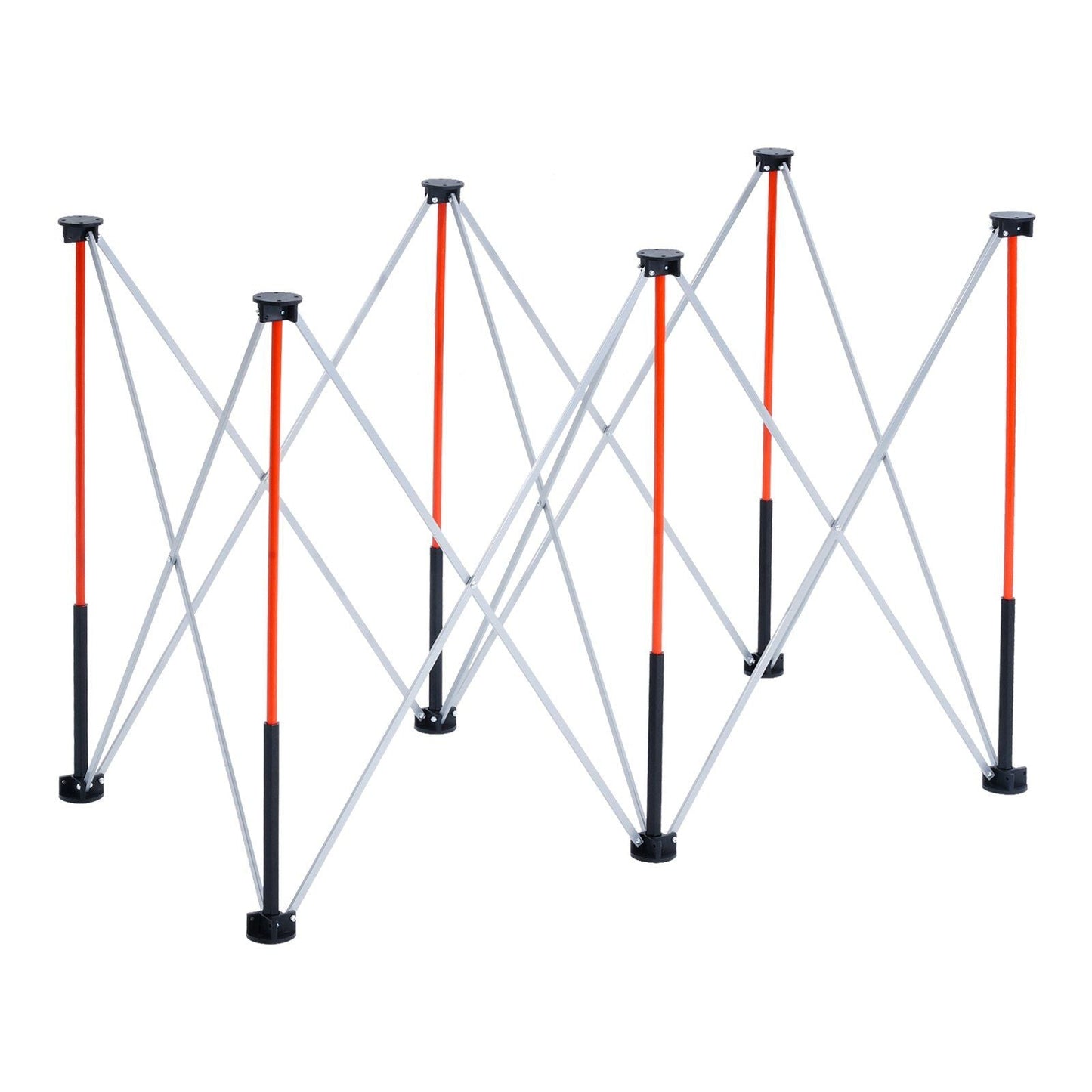 Portable Folding Workstand 4.16 x 2.18ft Collapsible Work Stand 2500lbs Capacity