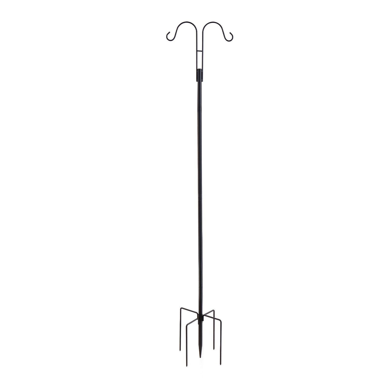 Double Shepherds Hook 8 Pack 60 Inch Heavy Duty Bird Feeder Pole