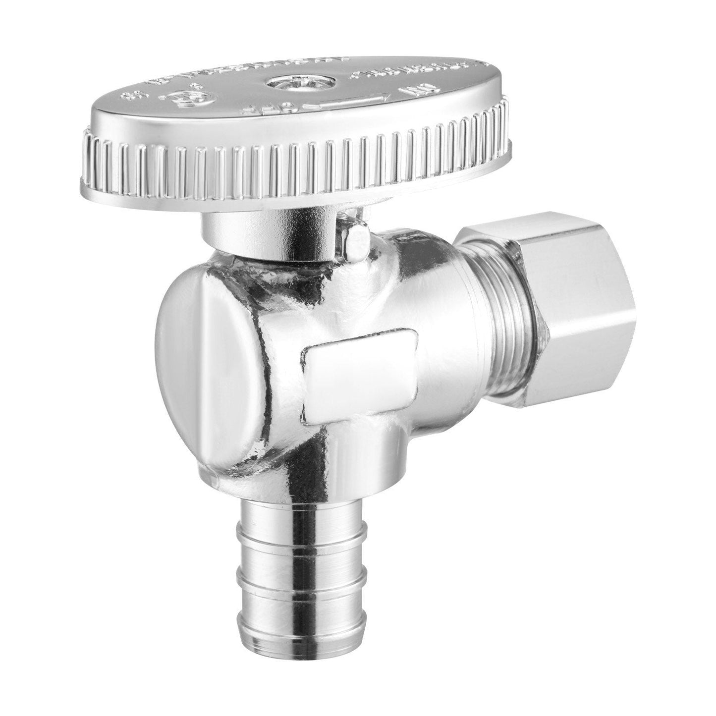 10 Pack Angle Stop Valve 1/2" PEX x 3/8" OD Compression 1/4 Turn Shut Off Valves