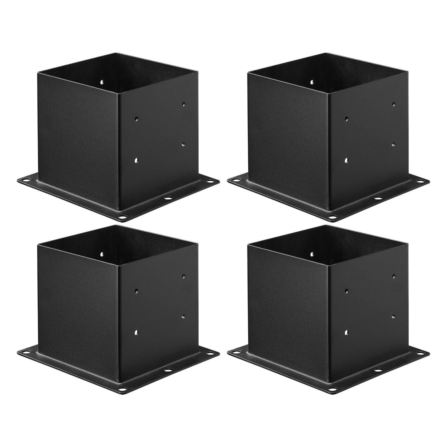 4 Pack 4x4 Post Base Brackets Wood Fence Post Anchor Inner Size 3.6x3.6 inch