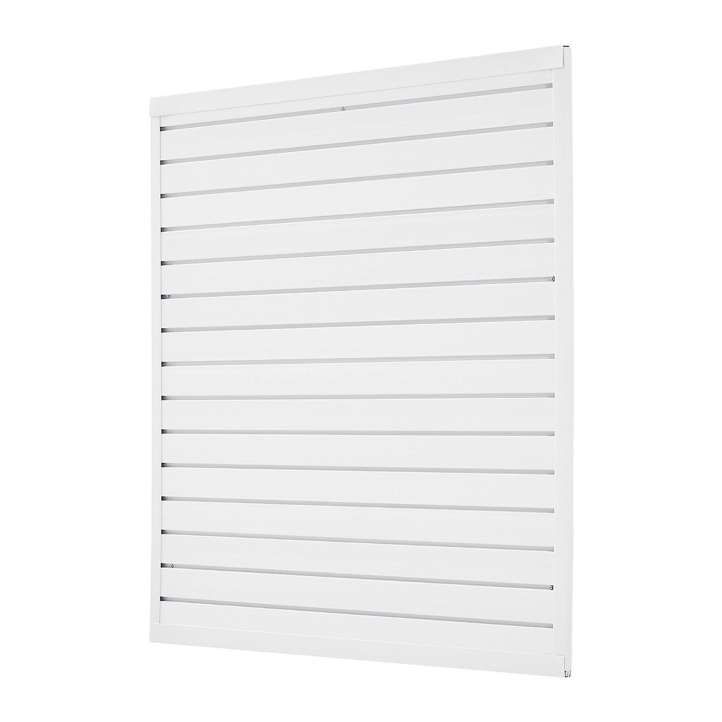 4 x 4 ft Slat Wall Paneling PVC White Garage Slatwall with Modular Design
