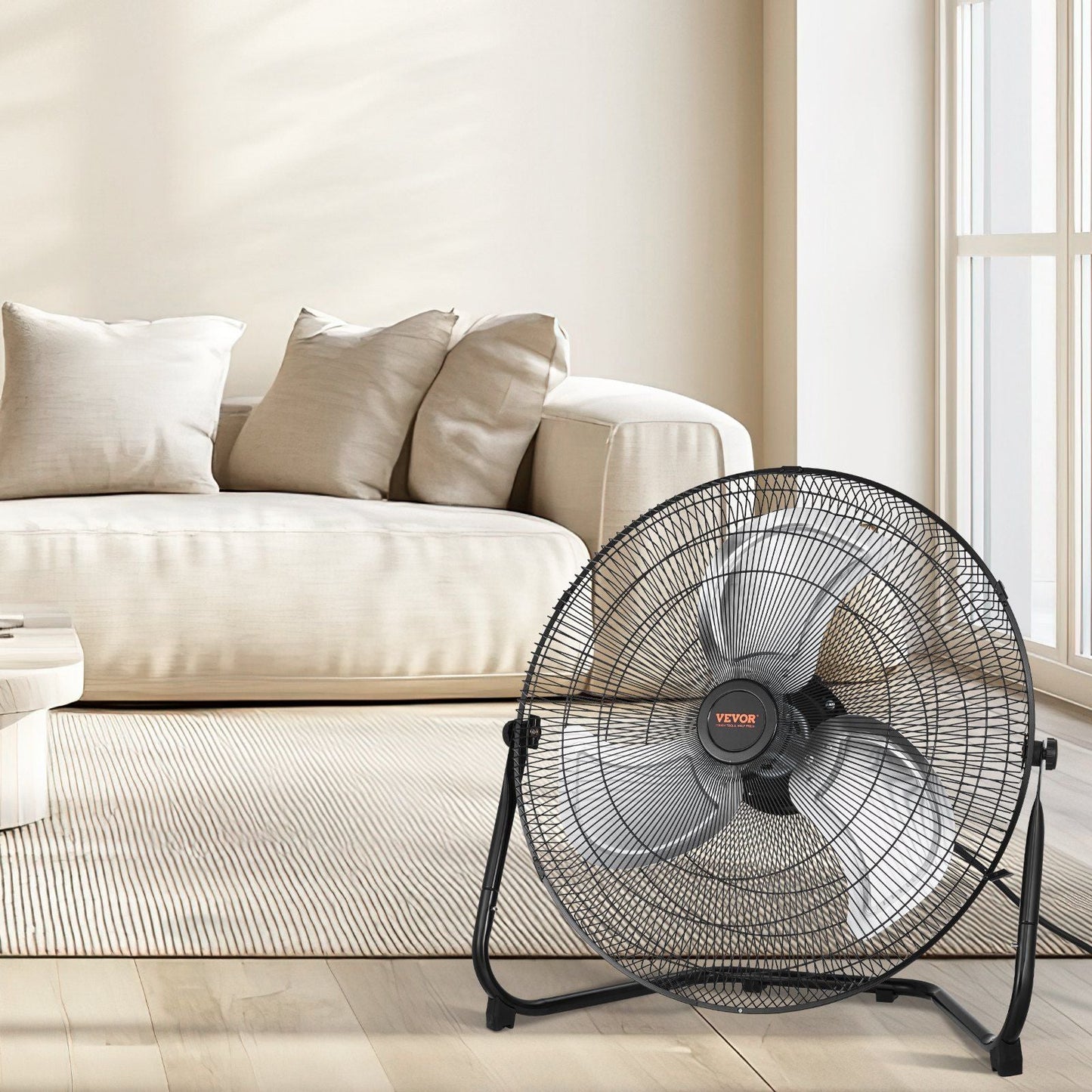 18 Inch Floor Fan 3 Speeds 360° Adjustable Tilt High-Velocity Industrial Fan
