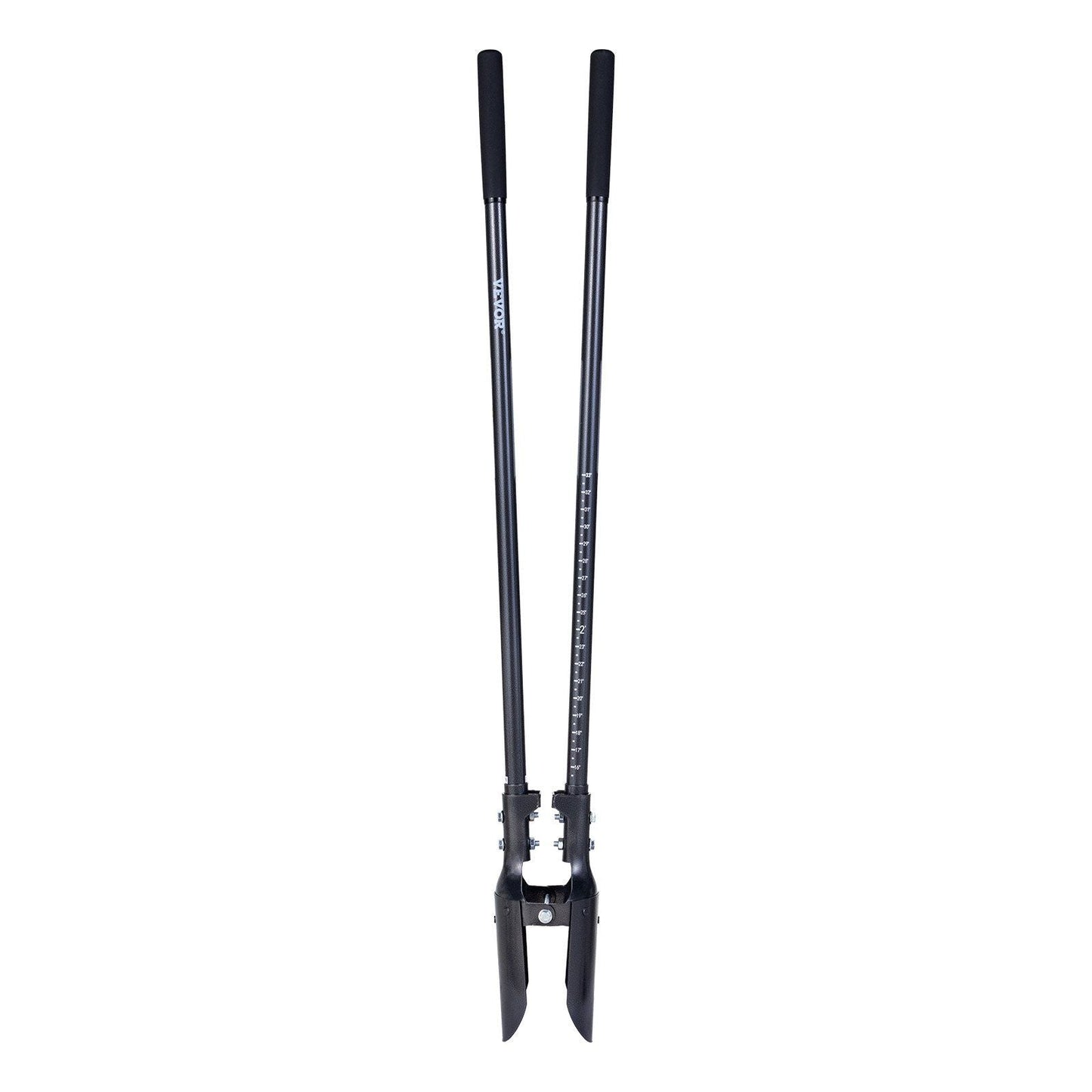 Post Hole Digger with Carbon Steel Handle Scale Marks 57.5" Manual Hole Digger