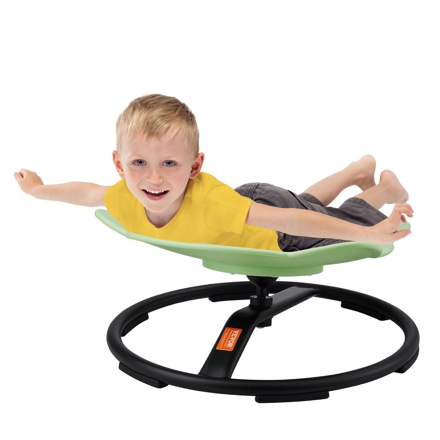 Elephant Kids Swivel Chair, 220 LBS Capacity, 360° Spinning Chair, Autistic Kids Sensory Toy Chair with Non-Slip Metal Base, Toddler Sit and Spin Chair for Coordination Balance Focus Green