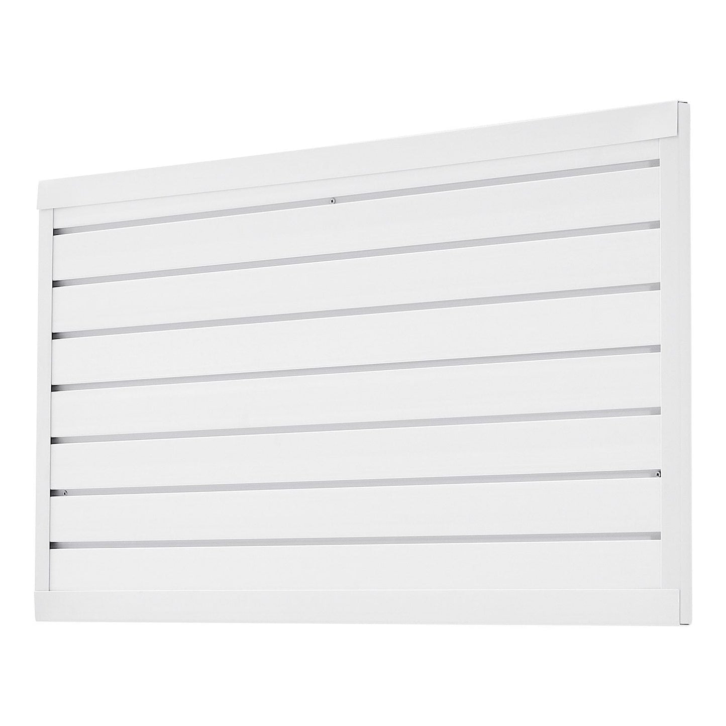 2 x 4 ft Slat Wall Paneling PVC White Garage Slatwall with Modular Design