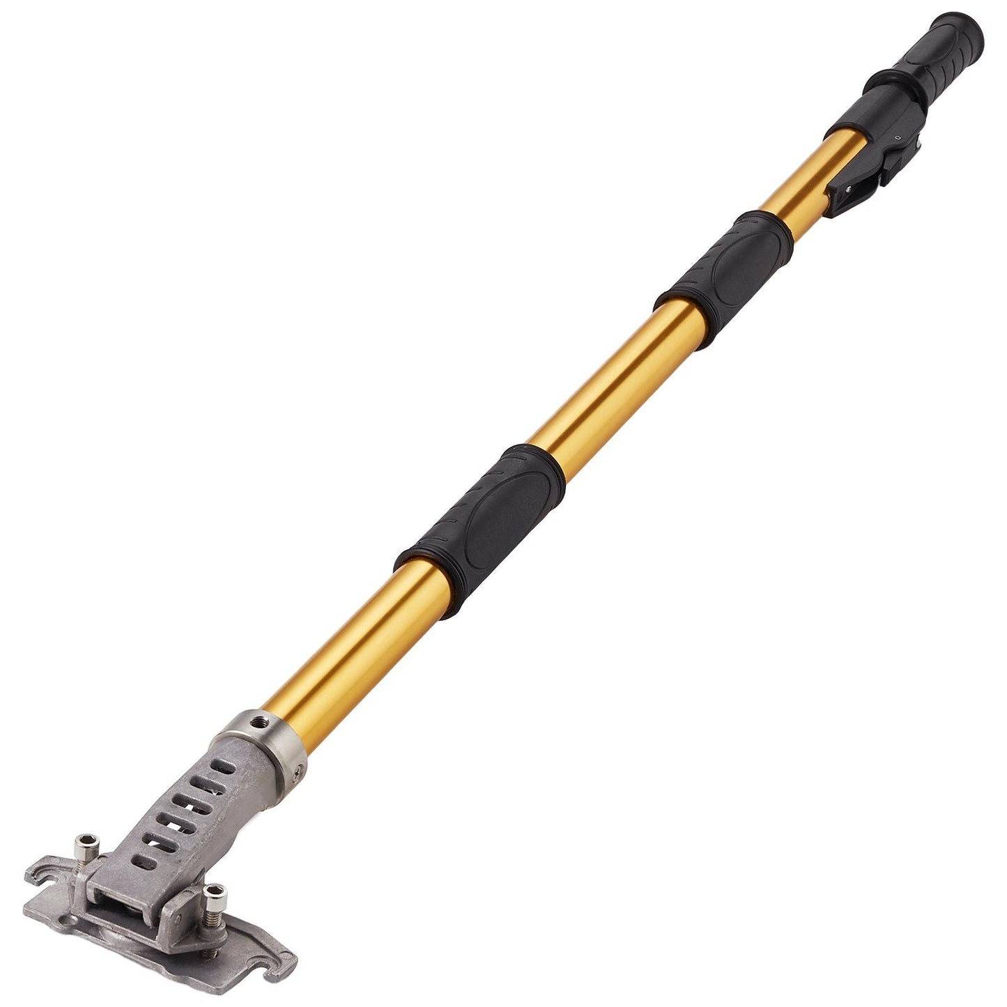 Drywall Flat Box Handle; 40''-64''; Anodized Aluminum Flat Finishing Extension Handle; 5-Section Length Adjustable; Non-slip Grip and 360° Painting for Plasterboard; Wallboard; Sheetrock