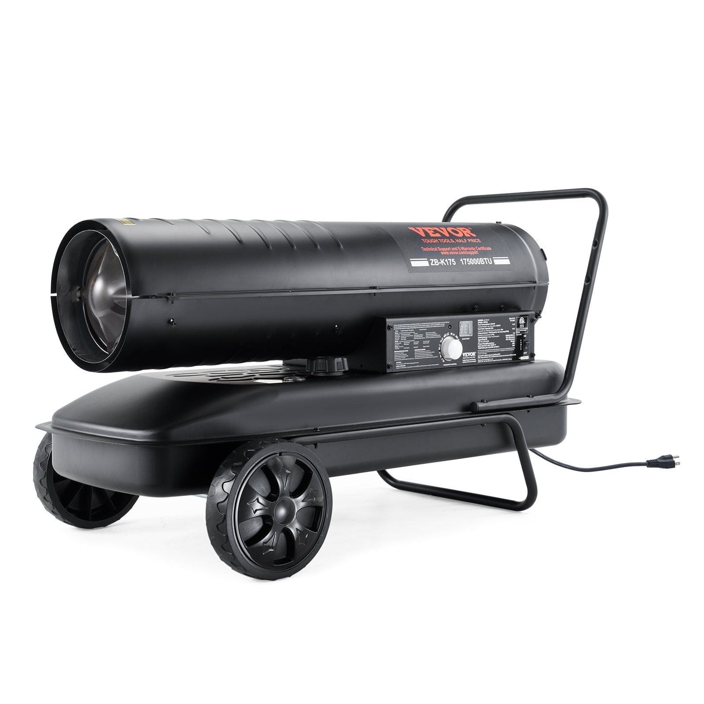 Kerosene Forced Air Heater, 175000 BTU Portable Air Space Heater with Thermostat, 13.2 Gallon Tank Energy-Efficient heavy-duty Heater, for Indoor Outdoor Use Workshop Industry