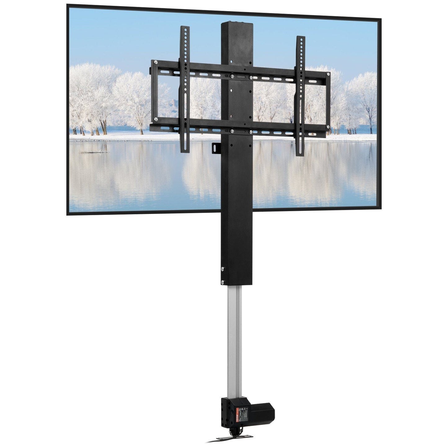 Motorized TV Lift Stroke Length 31 Inches Motorized TV Mount Fit for Max.60 Inch TV Lift with Remote Control Height Adjustable 42-73 Inch,Load Capacity 132 Lbs