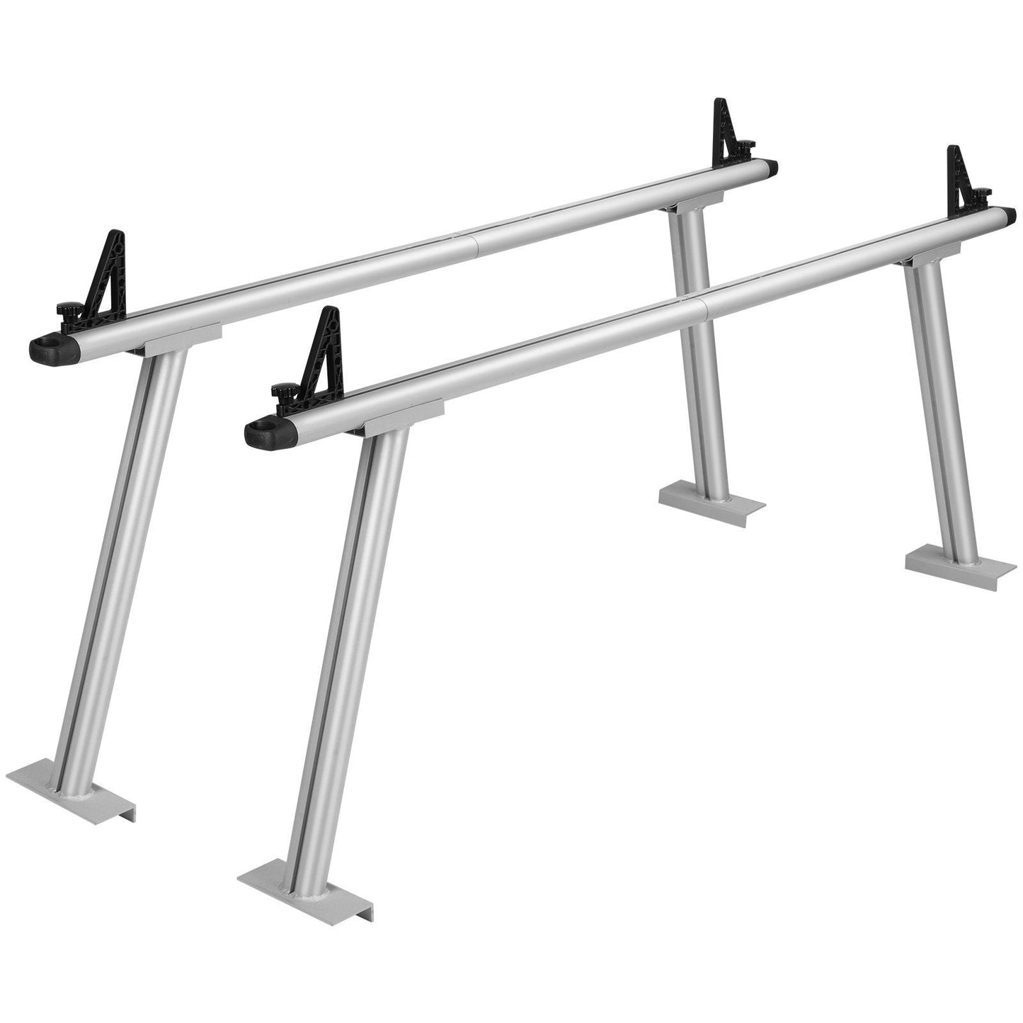 Truck Rack, 46-71inch Extendable Truck Ladder Rack, 800 lbs Capacity Steel Ladder Rack for Truck with Non-Drilling J-bolts, Heavy Duty Truck Bed Rack for Kayak, Surfboard, Lumber, Ladder