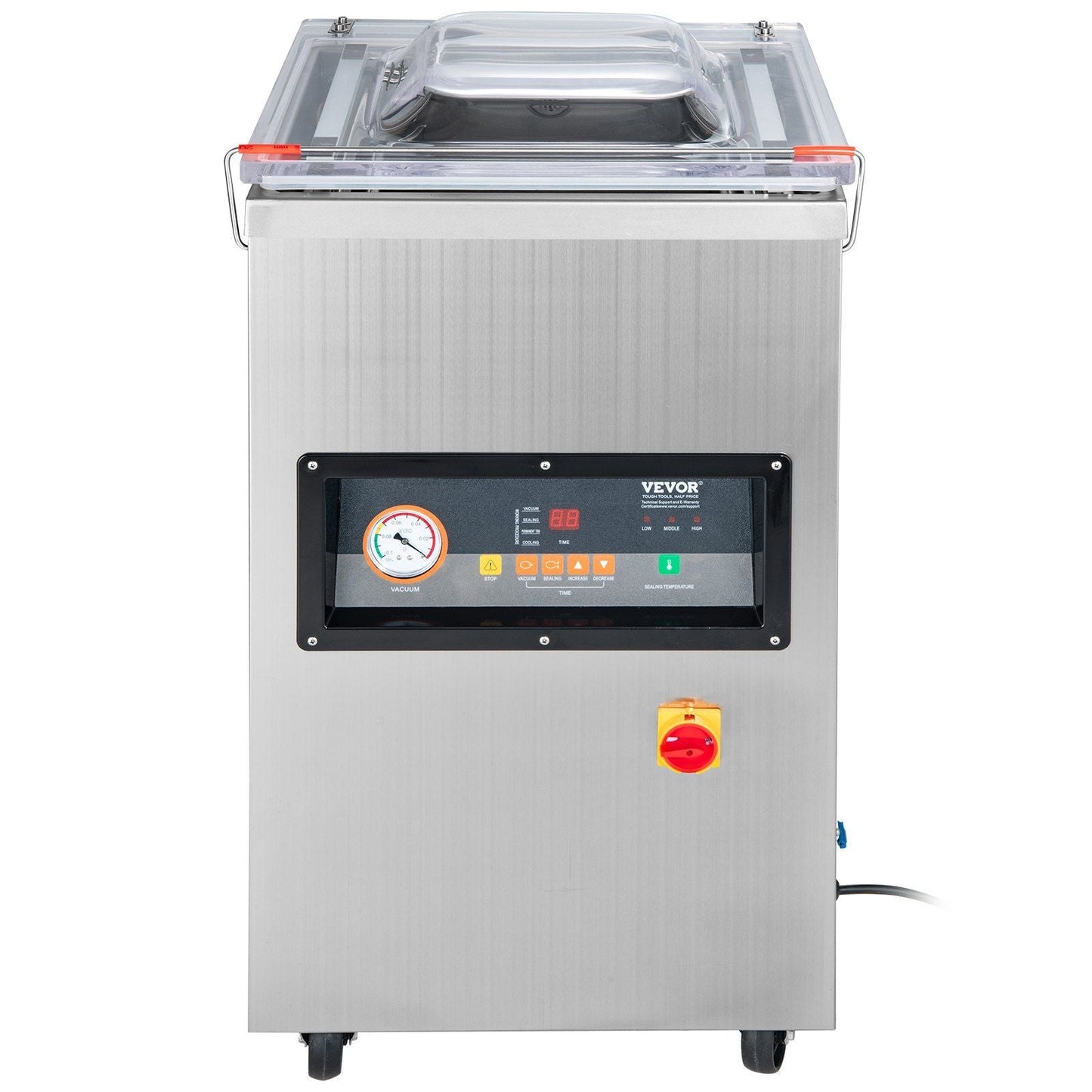 Chamber Vacuum Sealer, 600W Sealing Power, Vacuum Packing Machine for Wet Foods, Meats, Marinades and More, Compact Size with 15.7" Sealing Length, Applied in Home Kitchen and Commercial Use