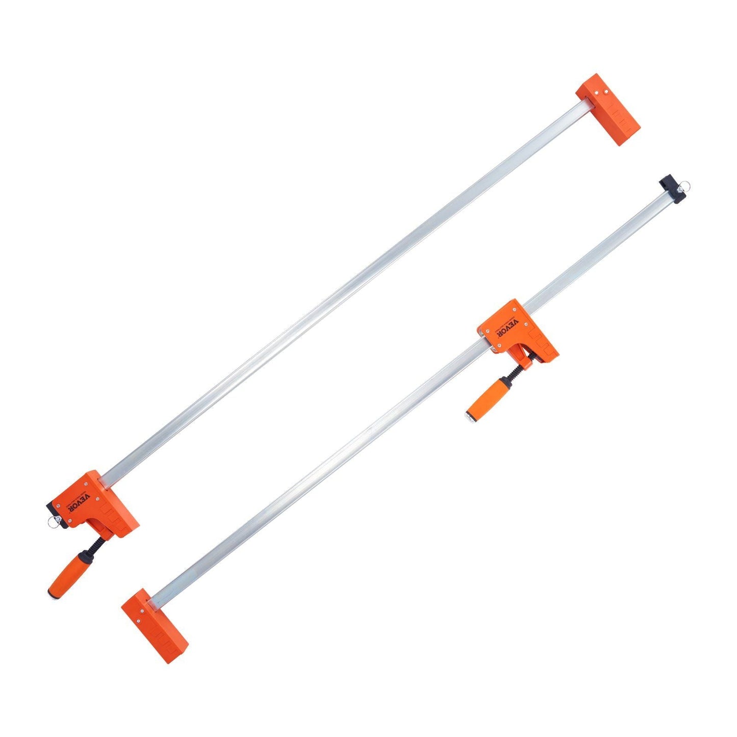 Bar Clamps for Woodworking, 2-Pack 50" Parallel Clamp Set, F Clamp with 1100 lbs Load Limit, Even Pressure, High-strength Plastic and Carbon Steel, Wood clamps for Woodworking Metal Working
