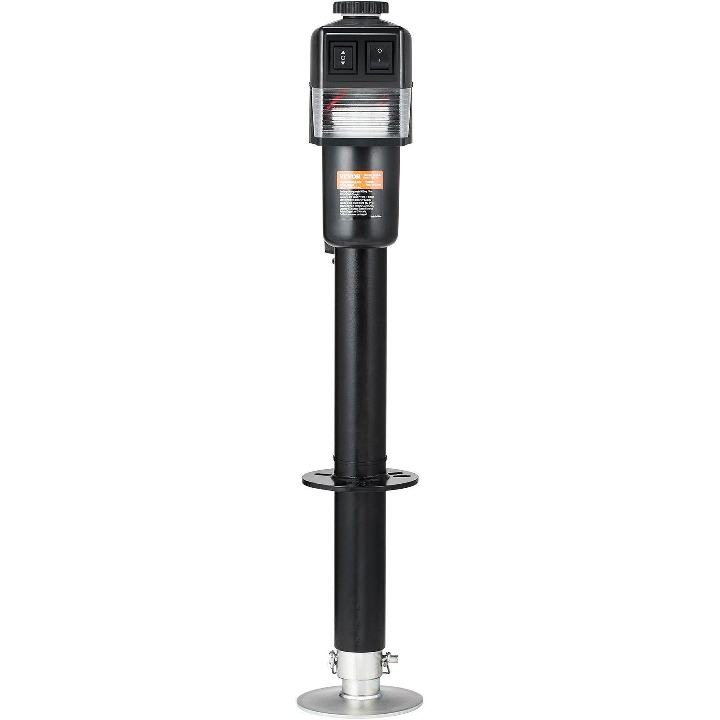 Electric Trailer Jack, Power Tongue Jack Weight Capacity 3500 lbs, 9.84"-33.85" Electric Tongue Jack with Waterproof Cover for Lifting RV Trailer, Horse Trailer, Utility Trailer, Yacht Trailer