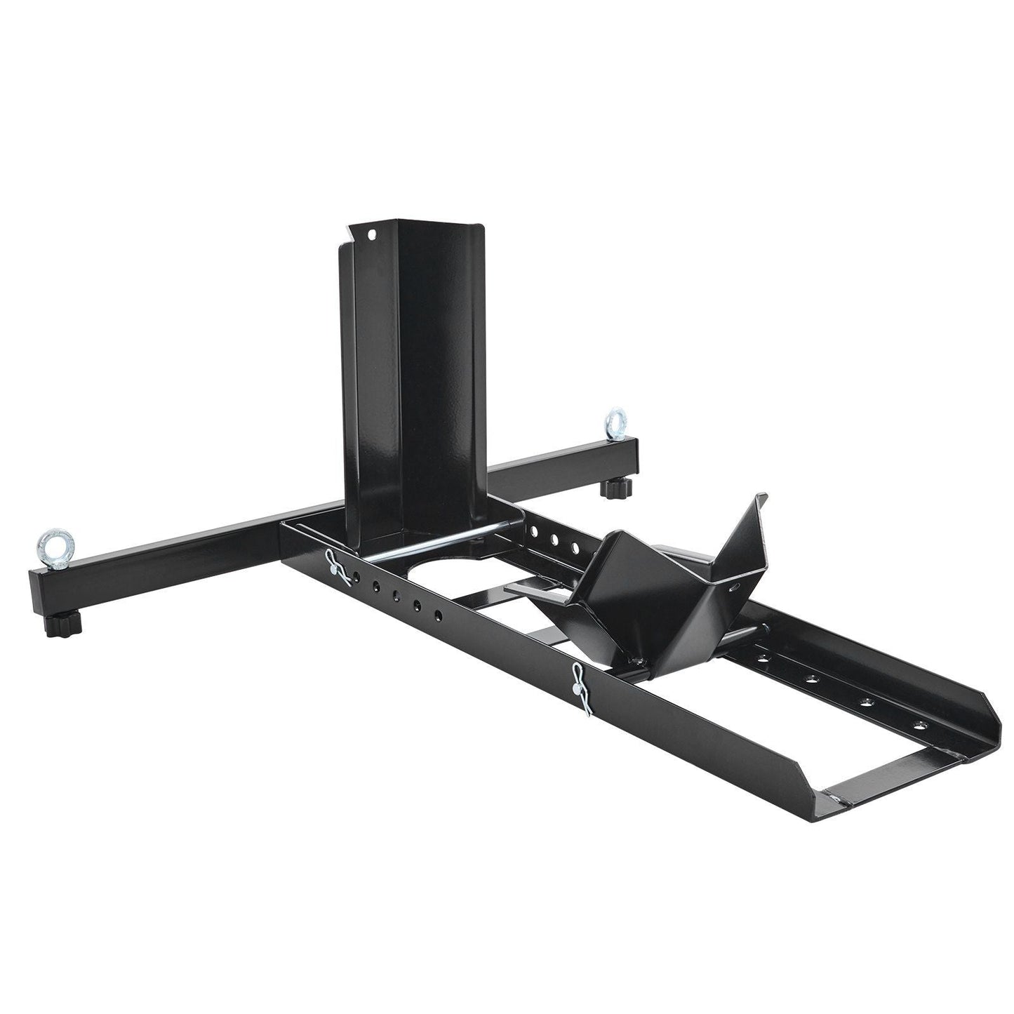 Motorcycle Wheel Chock Upright, 1800 lbs Capacity, Heavy-duty Steel Motorcycle Front Wheel Stand with 6 Adjustable Holes, For 15"-22" Off-Road Motorcycles, Standard Motorcycles