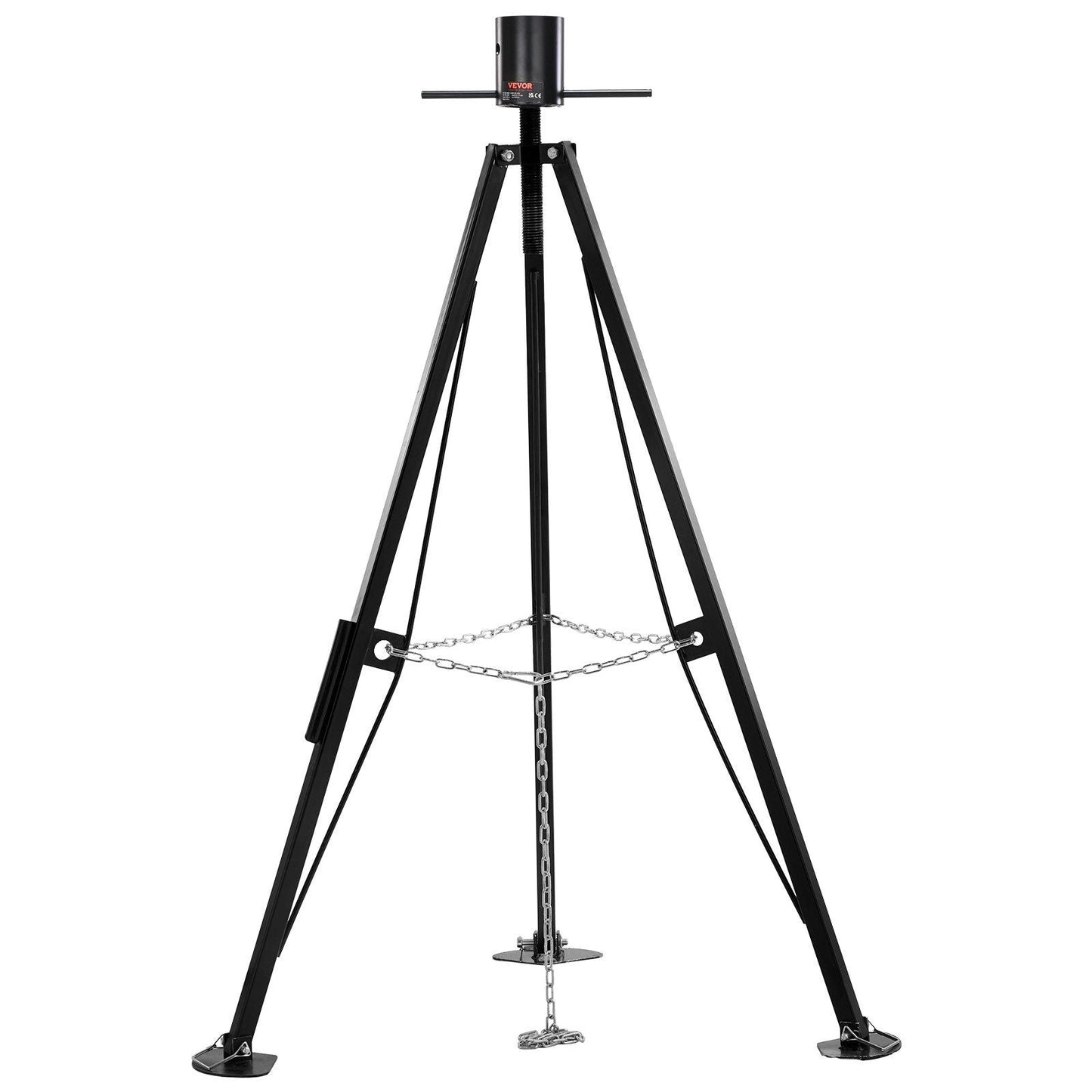5th Wheel Tripod Stabilizer, 5000 LBS Load Capacity Tripod Fifth Wheel Stabilizer, 35"-57" Adjustable Height RV Gooseneck Stabilizer, Tripod Jack for Fifth-Wheel Trailers, RVs, and Campers