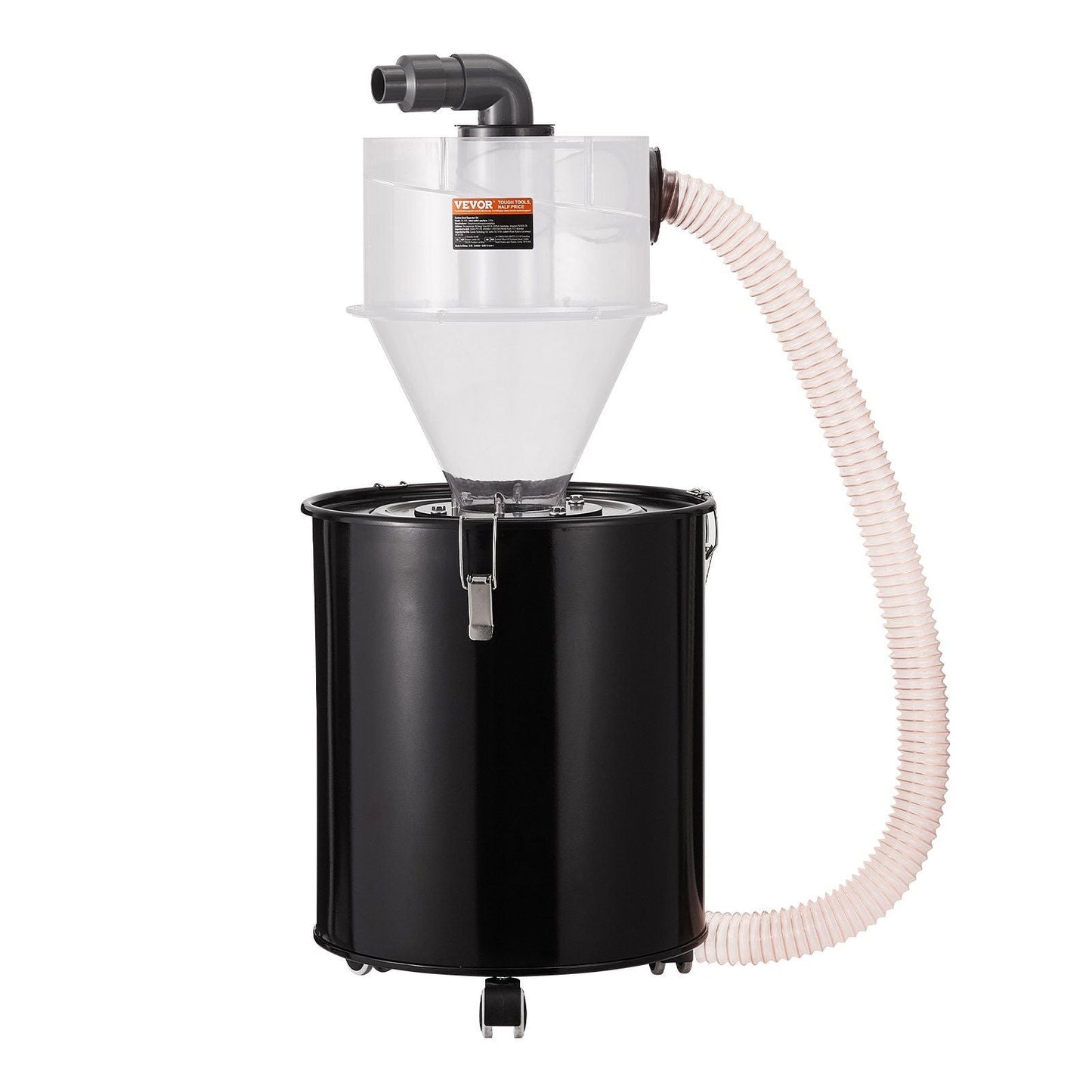 Cyclone Dust Separator w/ Tank Vacuum Cleaner Separator 4" for 13 Gal Tank
