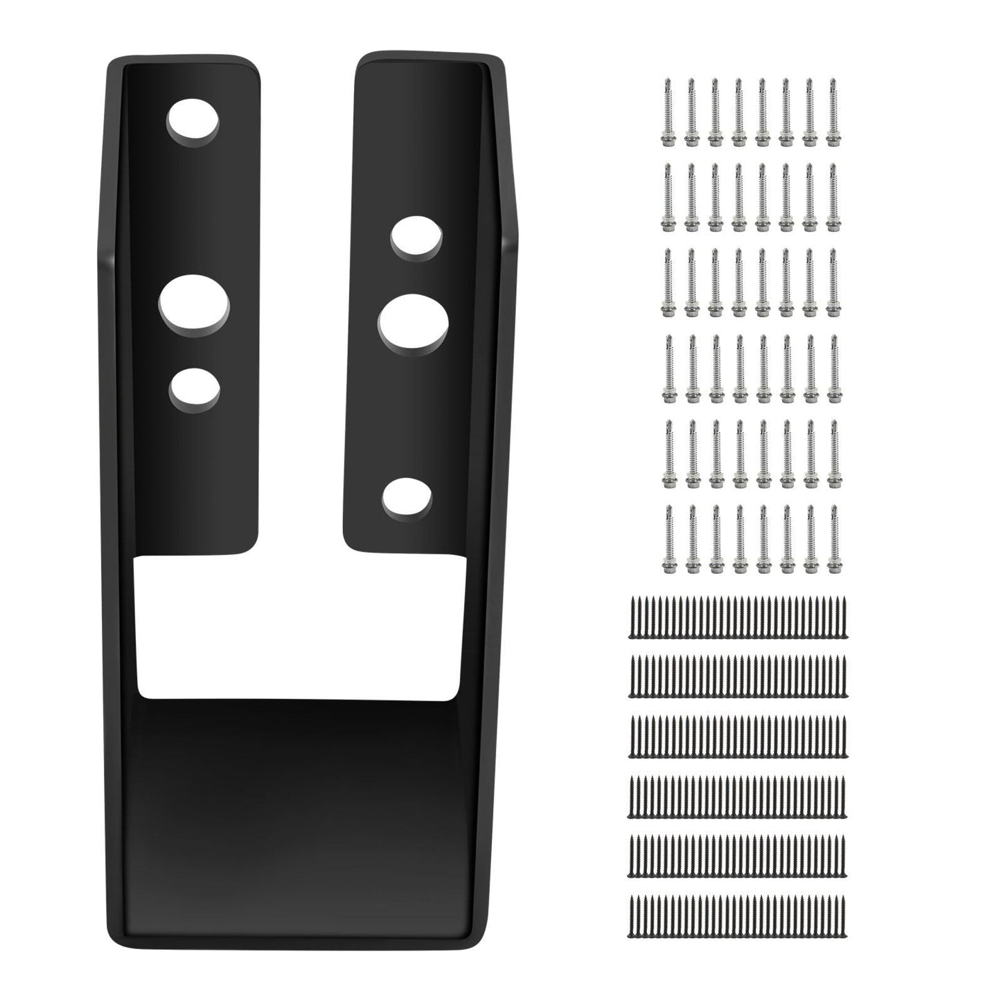 Concealed Joist Hanger, 2"x4" Outdoor Accent Concealed-Flange, Pack of 24 Concealed Joist Bracket, Q235 Steel Plate Powder-Coated Concealed Face Mount Joist Hanger for 2"x4" Beam Swing, 3.7"