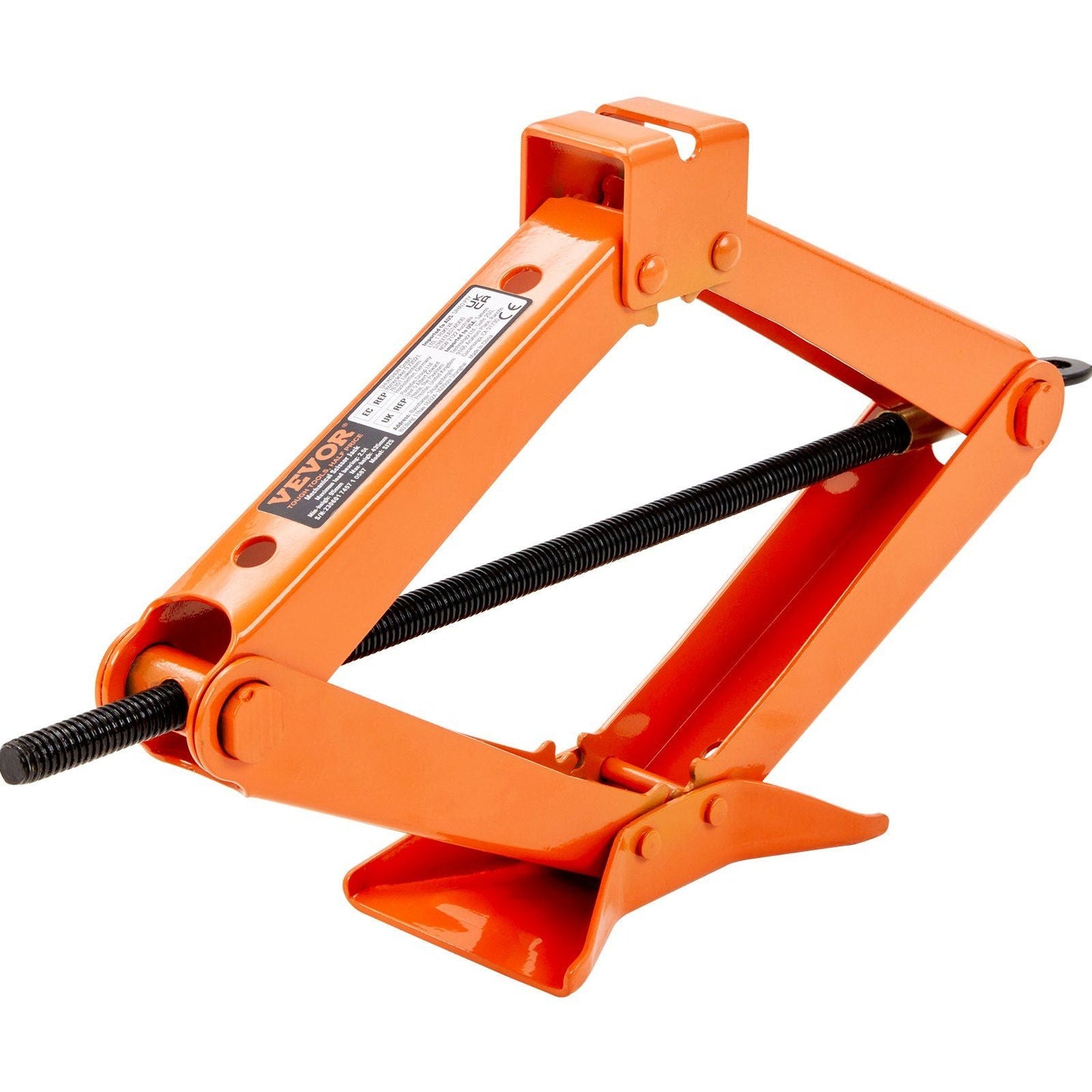 Scissor Jack, 2.5 Ton/5512 lbs Scissor Car Jack, 3.7"-17.1" Lifting Range Scissor Lift Jack with Ratcheting Handle and L-Wrench, Portable Tire Jack for Cars Trucks Sedans MPVs