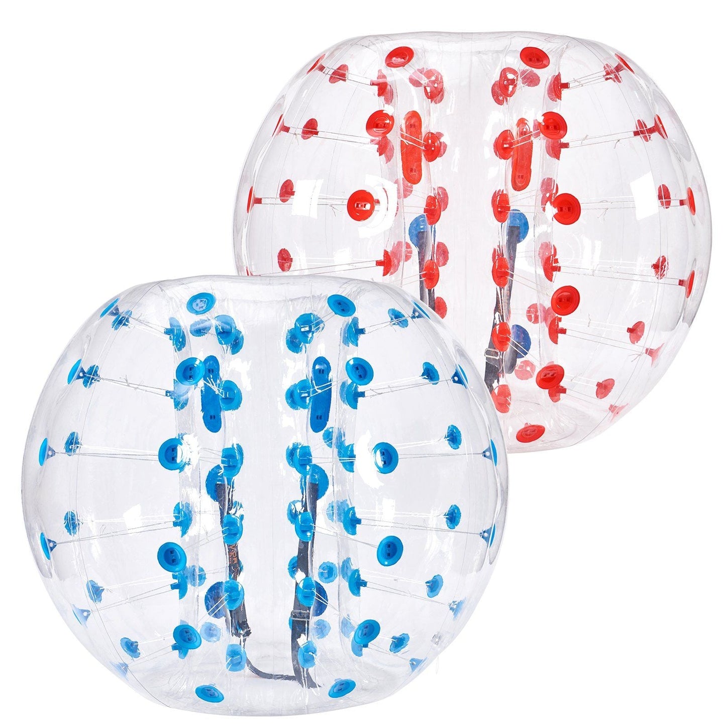 Inflatable Bumper Balls 2-Pack, 5FT/1.5M Body Sumo Zorb Balls for Teen & Adult, 0.8mm Thick PVC Human Hamster Bubble Balls for Outdoor Team Gaming Play, Bumper Bopper Toys for Garden, Yard, Park