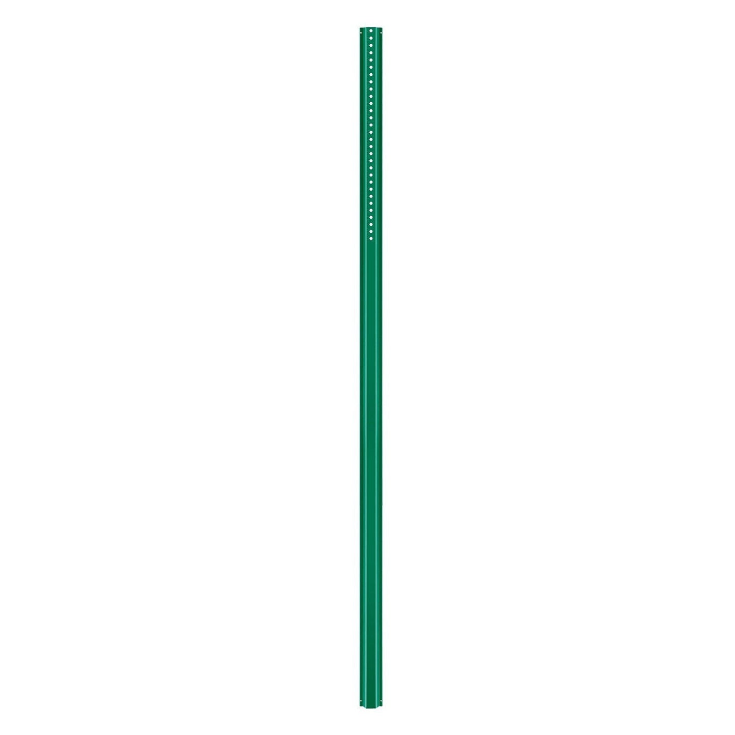 8FT U-Channel Sign Post, 4Pack Green Heavy Duty Steel Fixed Fence Post, Steel Fence U-Channel Sign for Garden, Courtyard, Farm or Traffic Intersection