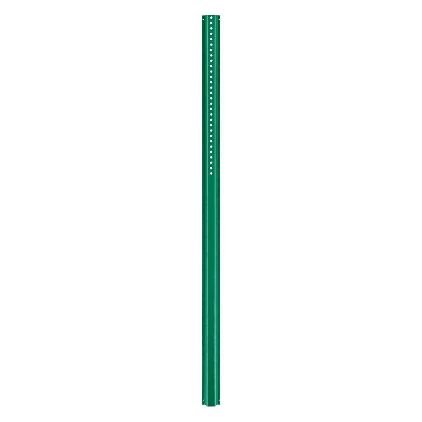 6FT U-Channel Sign Post, 4Pack Green Heavy Duty Steel Fixed Fence Post, Steel Fence U-Channel Sign for Garden, Courtyard, Farm or Traffic Intersection