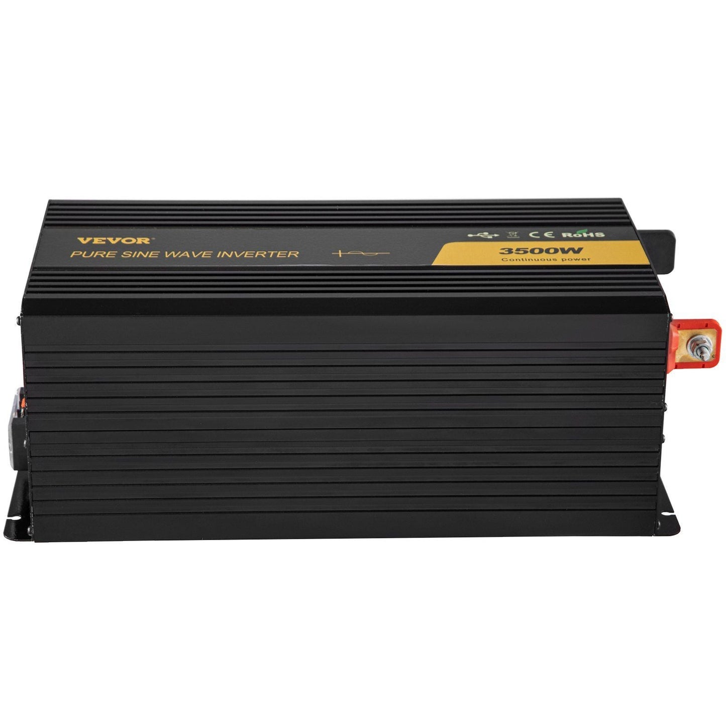 Pure Sine Wave Inverter 3500 Watt Power Inverter, DC 12V to AC 120V Car Inverter, with USB Port LCD Display Remote Controller and AC Outlets (GFCI), for RV Truck Car Solar System Travel Camping