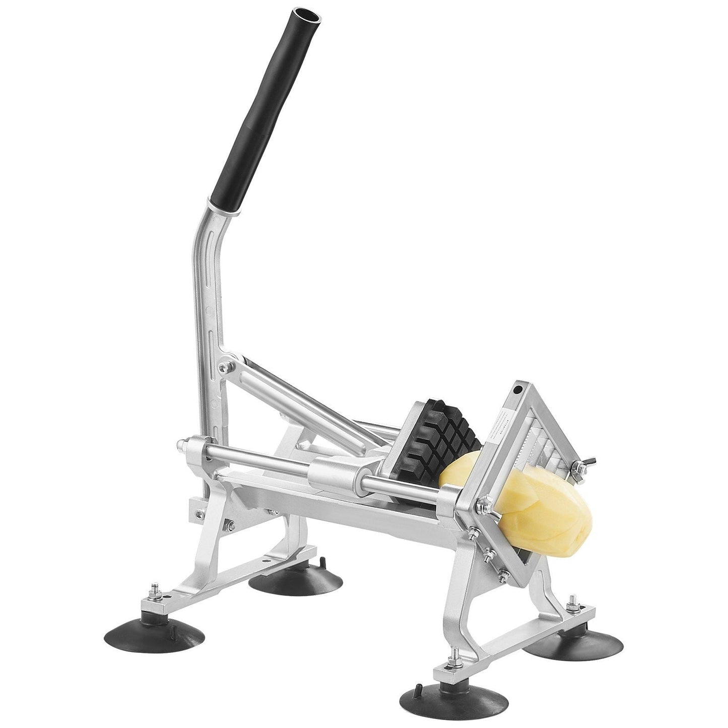 Commercial Vegetable Slicer, 1/2 inch Fruit Slicer, Stainless Steel and Aluminum Alloy Vegetable Cutter Slicer Machine, Manual Slicer with Non-slip Feet, for Radishes, Onions, Potatoes, Lemons