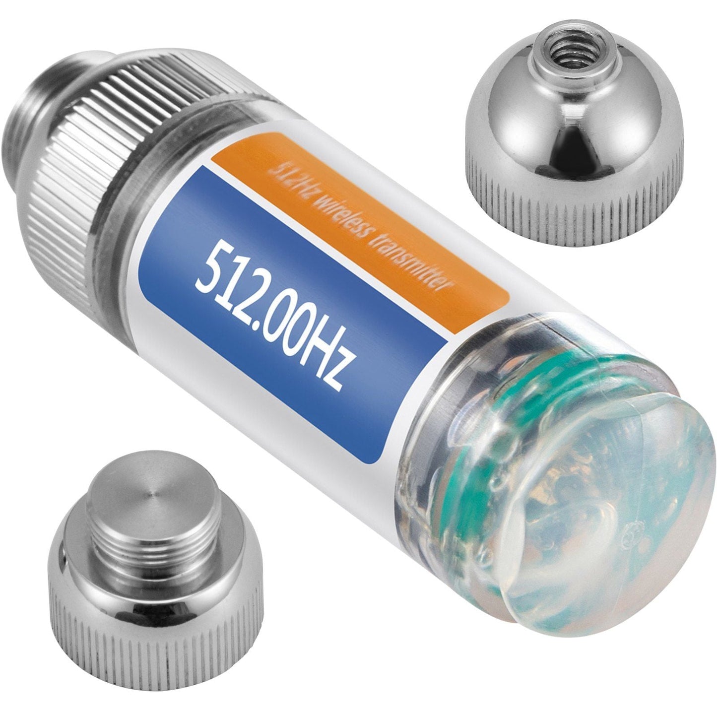 512HZ Sonde 8/5" and 1/4-20" Connectors Rigid Drain Locator for Locating & Detecting Small Sewer & Pipelines, Silver
