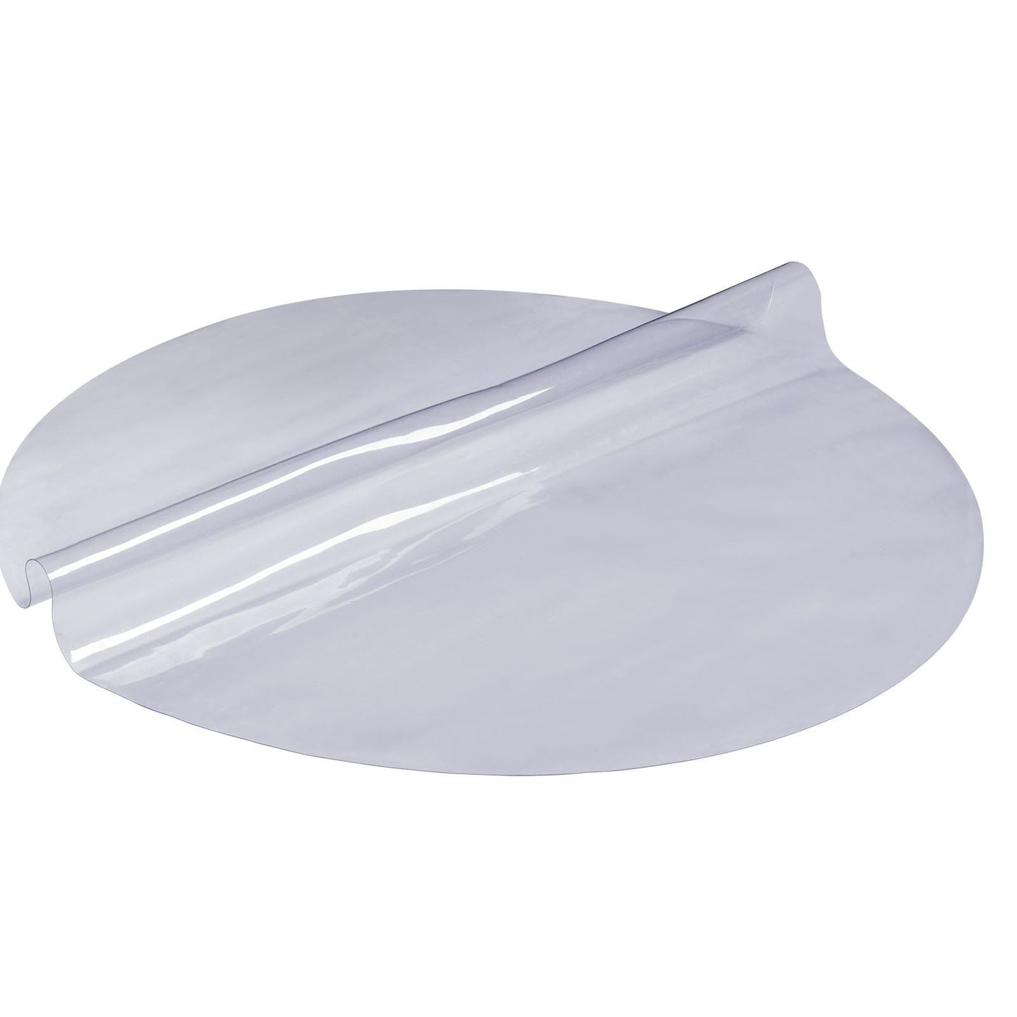 Clear Table Cover Protector, 48 inch/1230 mm Round Table Cover, 1.5 mm Thick PVC Plastic Tablecloth, Waterproof Desktop Protector for Writing Desk, Coffee Table, Dining Room Table