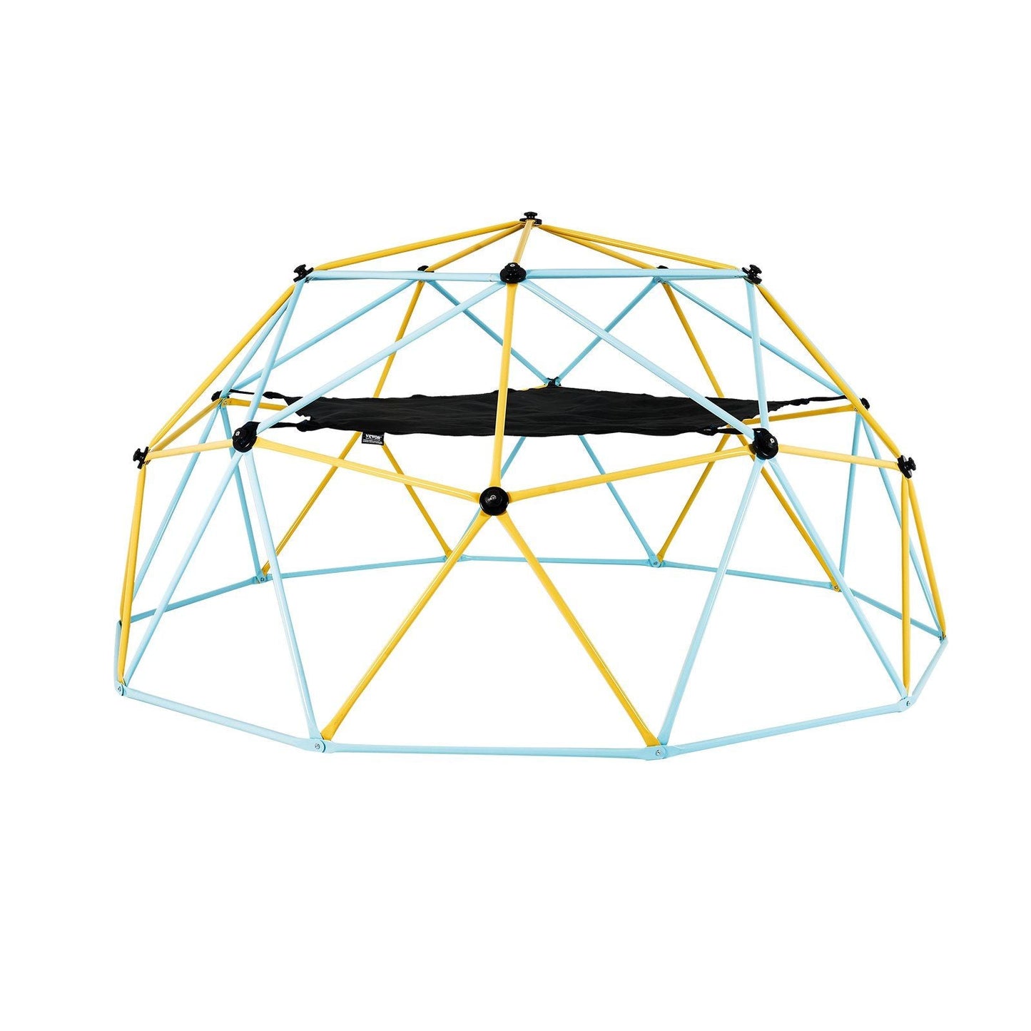 Climbing Dome, for Kids 3 to 10 Years Old,10FT Geometric Dome Climber with Hammock and Swing, Jungle Gym Supports 750LBS and Easy Assembly, with Climbing Grip, Outdoor Backyard Play Equipment