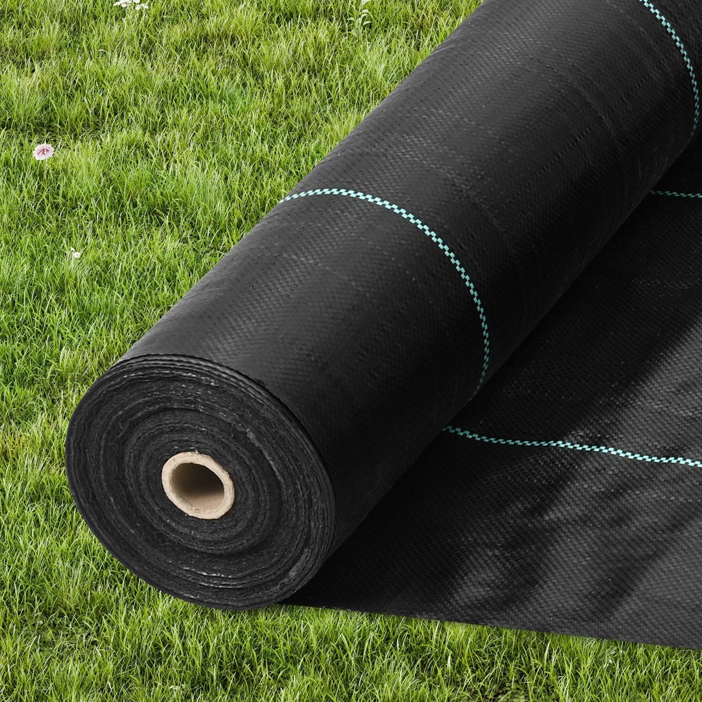 5FTx250FT Premium Heavy Duty Weed Barrier Landscape Fabric, 5OZ Woven Geotextile Fabric Under Gravel, High Permeability for Weed Blocker Weed Mat, Driveway Fabric, Weed Control Garden Cloth